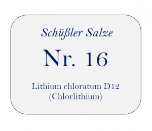 Nr. 16 Lithium chloratum D12 100g