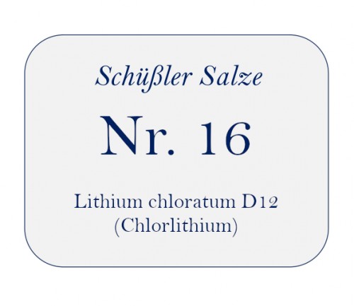 Nr. 16 Lithium chloratum D12 100g