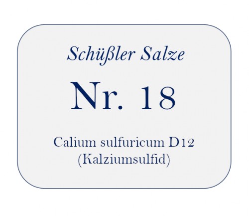 Nr. 18 Calcium sulfuratum D12 100g