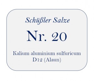 Nr. 20 Kalium aluminium sulfuricum D12 100g