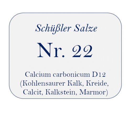 Nr. 22 Calcium carbonicum D12 100g
