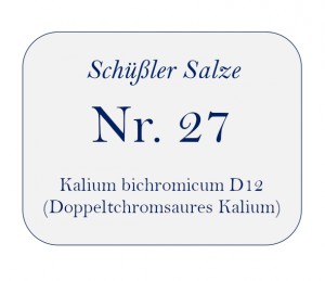 Nr.27 Kalium bichromicum D12 100g