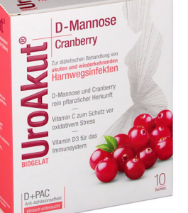 Uro Akut D-Mannose+Cranberry  Granulat Biogelat®  10St