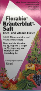 Florabio Kräuterblut-Saft Eisen- und Vitamin-Elixier 500ML