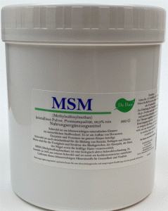 MSM PULVER 900 Gr. 99,9% organischer Schwefel aus Kristallisation