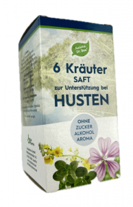 6 KRÄUTER HUSTENSAFT  VEGAN Dr BUN 200 ml