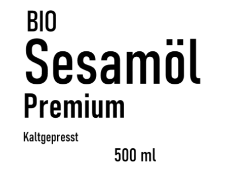 Sesamöl  Premium Bio Dr Bun   500ml 