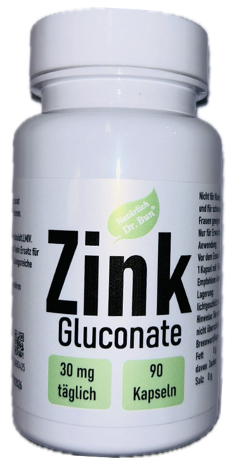 Zink Gluconat 30 mg 90 Stk Kapseln Bun