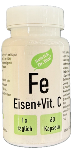 Eisen + Vitamin C Forte 60 Kapseln Dr BUN