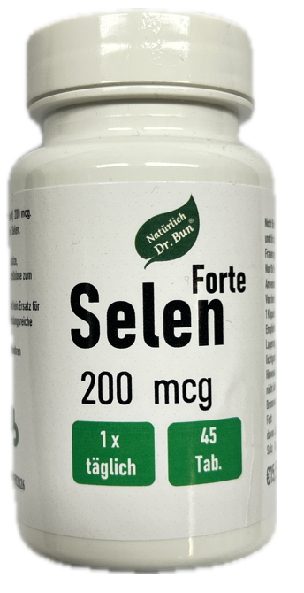 Selen Forte 200 mcg 45 Tabletten Dr Bun