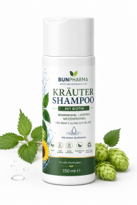  Kräuter Shampoo mit Biotin 150 ml  Ohne künstliche Duft- und Farbstoffe
